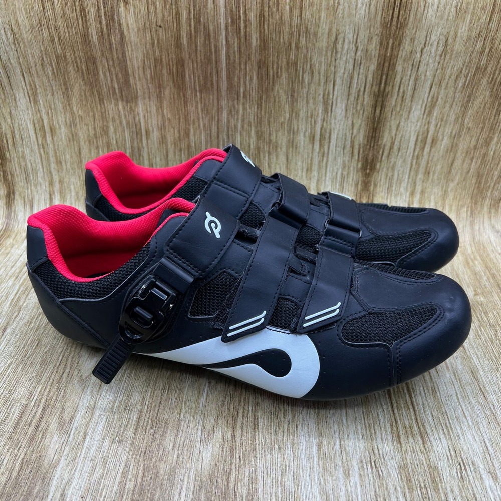 Peloton Cycling Shoes Men's Size 13 EU 47 Black White Red Indoor Cleats